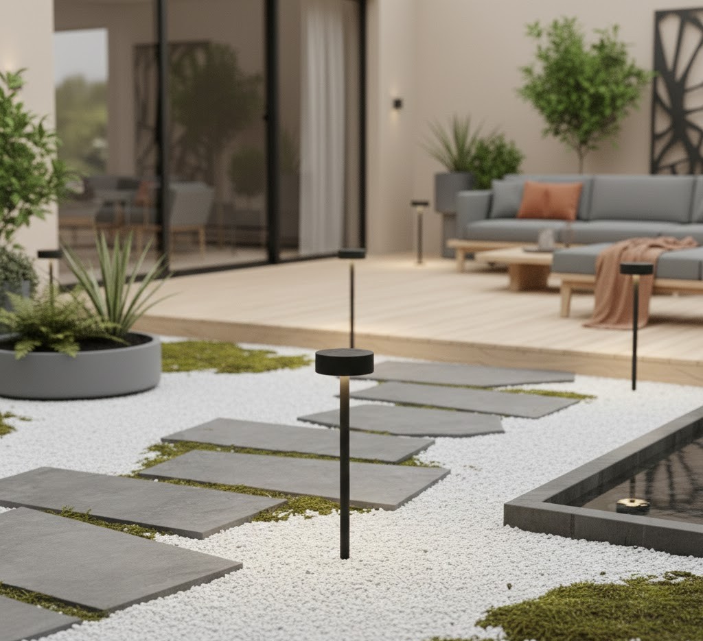 Solcellslampor för trädgård